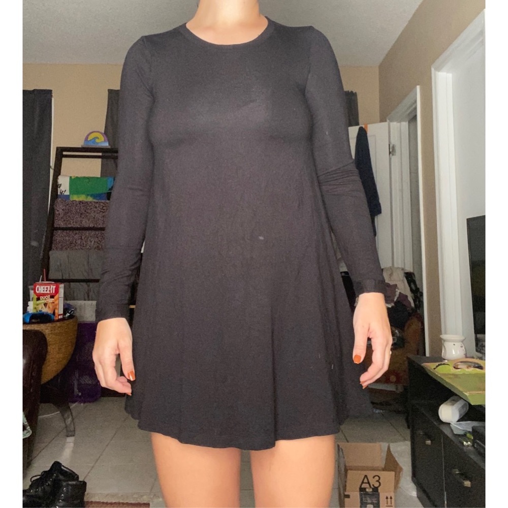 Forever 21 cotton black dress